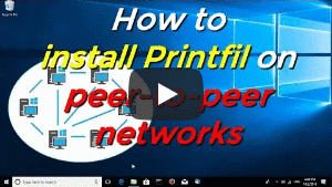 How to install Printfil on peer-to-peer networks