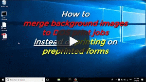 How to merge background images to DOS print jobs