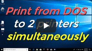 How to print from DOS to 2 printers simultaneously