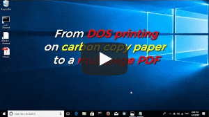 How to go from DOS printing on carbon copy paper to a multipage PDF