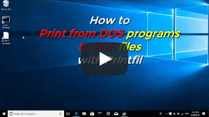 How to print from DOS programs to PDF
