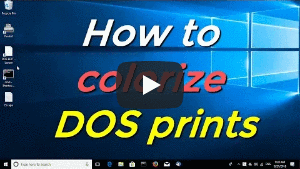 How to colorize DOS prints